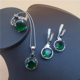 Four-Piece Set Star And Round Shapes European And American Style Tanzanite