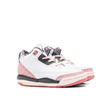 Air Jordan 3 Retro (TD) 'Vintage Floral' - White/Anthracite/Red Stardust